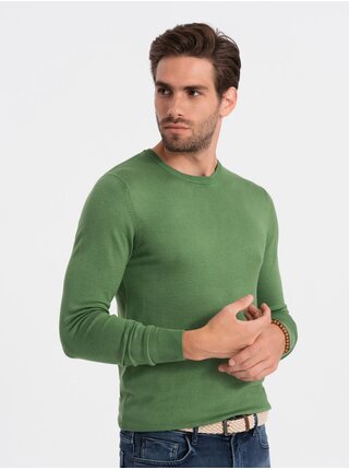 Zelený pánsky sveter Ombre Clothing