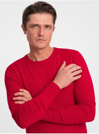 Červený pánský svetr Ombre Clothing     