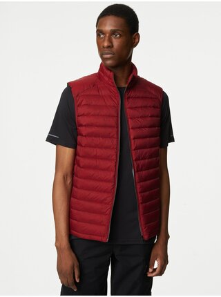 Červená pánska páperová vesta s technológiou Stormwear™ Marks & Spencer