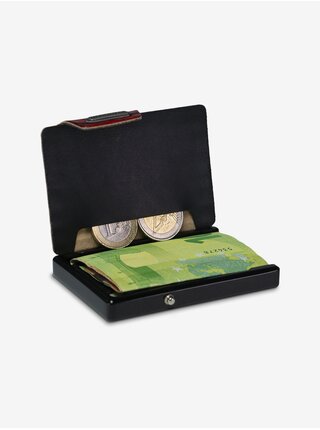 Černo-červená kožená peněženka Mondraghi Evolution   
