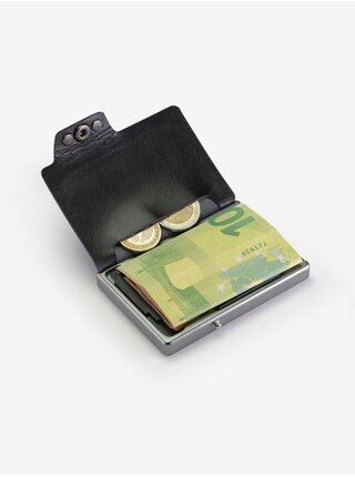 Černá kožená peněženka Mondraghi One Plus  