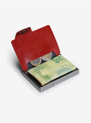Černá kožená peněženka Mondraghi Saffiano Plus   