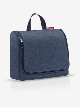 Tmavě mdorá kosmetická taška Reisenthel Toiletbag XL Herringbone Dark Blue