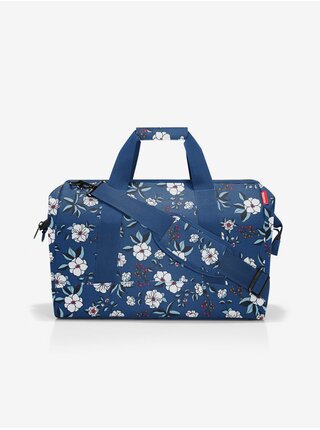 Modrá dámská květovaná cestovní taška Reisenthel Allrounder L Garden Blue