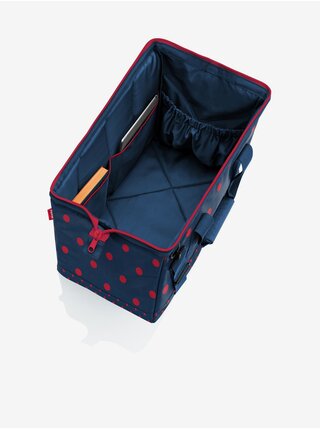 Tmavomodrá dámska bodkovaná cestovná taška Reisenthel Allrounder L Mixed Dots Red