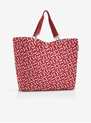 Červená dámska vzorovaná veľká shopper taška Reisenthel Shopper XL