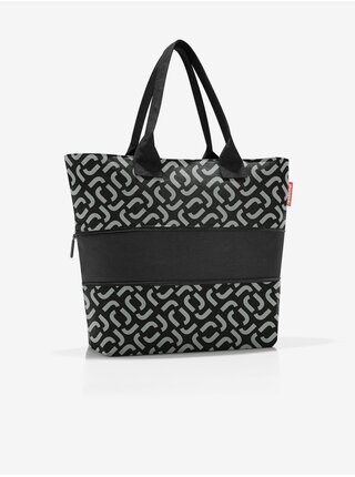 Černá vzorovaná shopper taška Reisenthel Shopper E1 
