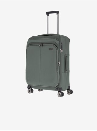 Zelený cestovní kufr Travelite Priima M Olive