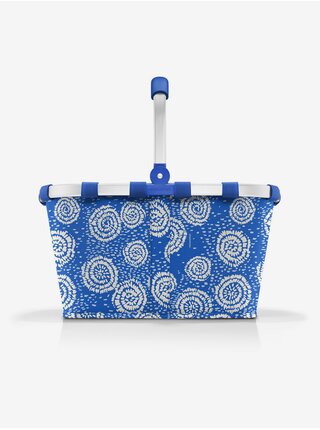 Modrý vzorovaný nákupný košík Reisenthel Carrybag Batik Strong Blue