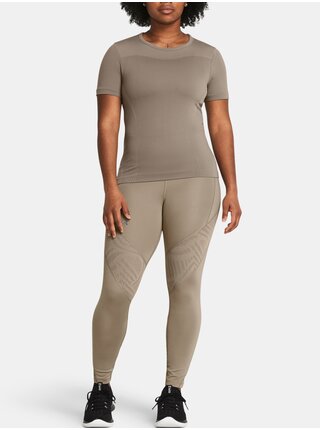 Hnědé sportovní tričko Under Armour Vanish Elite Seamless SS