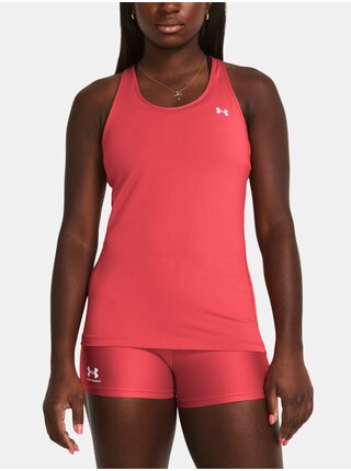 Korálové dámské sportovní tílko Under Armour Tech Mesh Racer Tank