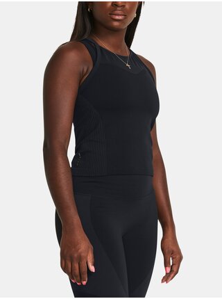 Čierne športové tielko Under Armour Vanish Elite Seamless Tank