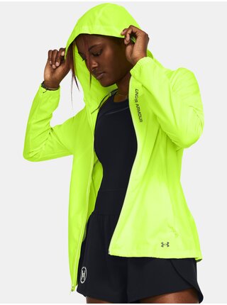 Světle zelená sportovní bunda Under Armour UA OutRun the STORM Jacket