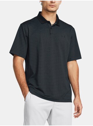 Čierne športové tričko Under Armour UA Perf 3.0 Stripe Polo