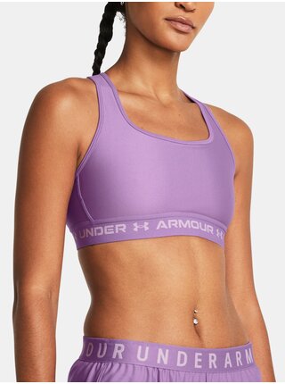 Světle fialová sportovní podprsenka Under Armour Crossback Mid Bra