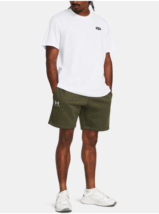 Khaki kraťasy Under Armour UA Essential Fleece Shorts