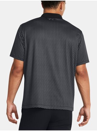 Čierne vzorované športové polo tričko Under Armour UA Perf 3.0 Printed Polo