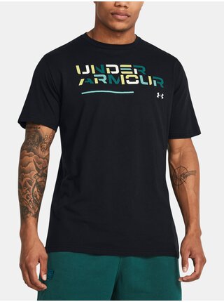 Černé tričko Under Armour UA Colorblock Wordmark SS