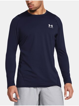 Modré tričko Under Armour UA HG Armour Fitted LS