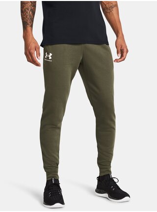 Kaki športové tepláky Under Armour UA Rival Terry Jogger