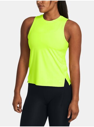 Žluté sportovní tílko Under Armour UA Launch Elite Tank