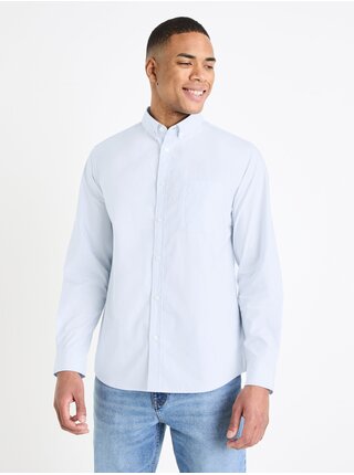 Světle modrá pánská košile Celio Gaopur