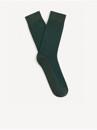 Tmavě zelené pánské ponožky Celio Sipique 