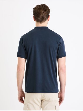 Tmavě modré pánské basic polo tričko Celio Genkois 