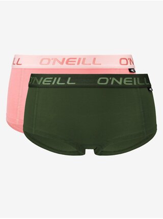 Súprava dvoch nohavičiek v ružovej a tmavo zelenej farbe O'Neill