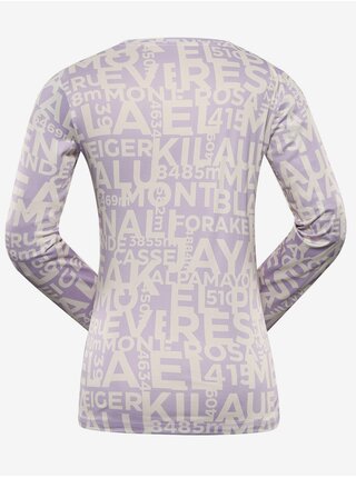 Svetlo fialové dámske športové tričko ALPINE PRO Lousa
