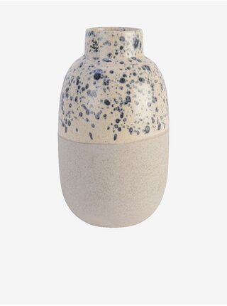 Béžová vzorovaná keramická váza Kaemingk