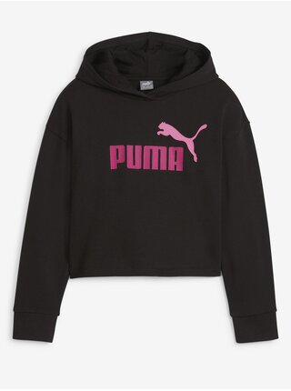 Černá holčičí mikina s kapucí Puma ESS+ 2 Color Logo