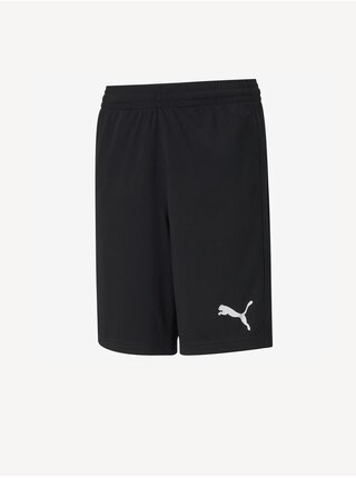 Čierne chlapčenské športové kraťasy Puma Active Interlock Shorts