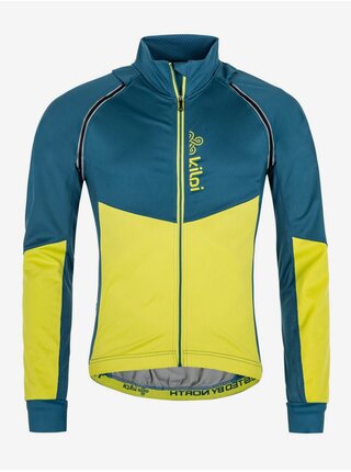 Žluto-modrá pánská sportovní softshellová bunda Kilpi Zain-M