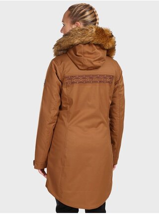 Hnědý dámský zimní kabát Kilpi PERU-W 