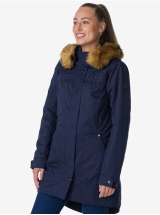Tmavě modrý dámský zimní kabát Kilpi PERU-W 