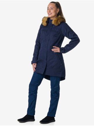 Tmavozelený dámsky zimný kabát Kilpi PERU-W