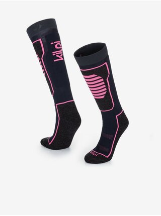 Ružové dámske lyžiarske podkolienky Kilpi ANXO-U