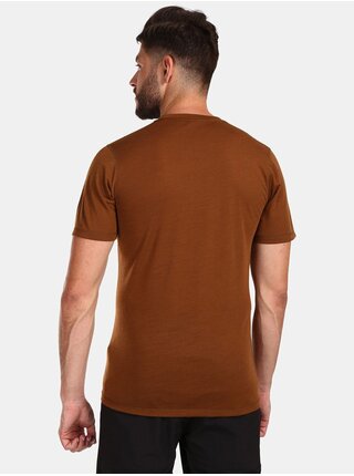 Hnedé pánske tričko z merino vlny Kilpi SLOPER-M