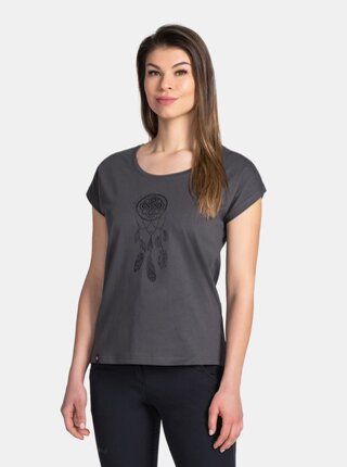 Tmavě šedé dámské tričko s potiskem Kilpi ROANE