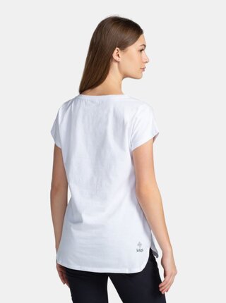 Bílé dámské tričko s potiskem Kilpi NELLIM