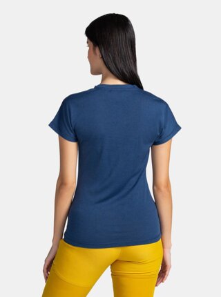 Tmavě modré dámské tričko z Merino vlny Kilpi MERIN-W    