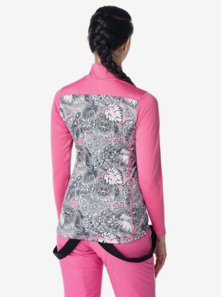 Ružové dámske športové tričko s rolákom KILPI LEEMA
