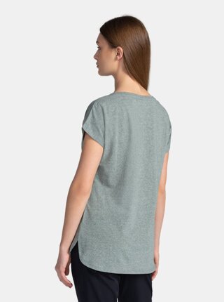Tmavozelené dámske tričko s potlačou Kilpi NELLIM
