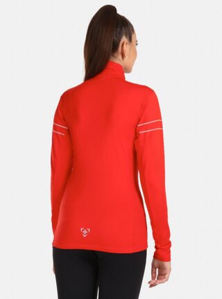 Červené dámske športové tričko s rolákom KILPI LEEMA