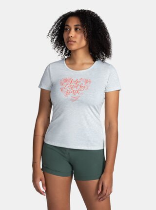 Svetlosivé dámske športové tričko Kilpi GAROVE