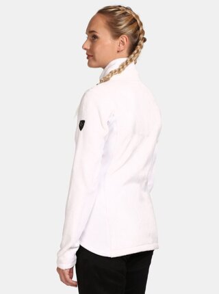 Bílá dámská flísová mikina na zip Kilpi SKATHI