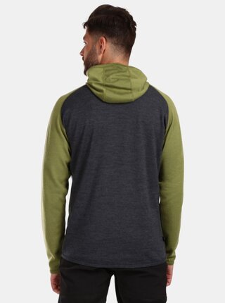 Zeleno-sivý pánsky sveter z Merino vlny Kilpi MOSEO-M