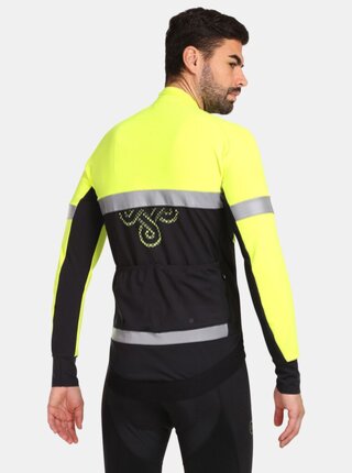 Žluto-černá pánská softshellová cyklistická bunda Kilpi NERETO-M