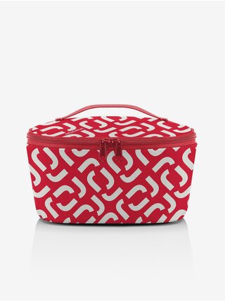 Bielo-červená vzorovaná chladiaca taška Reisenthel Coolerbag S Pocket